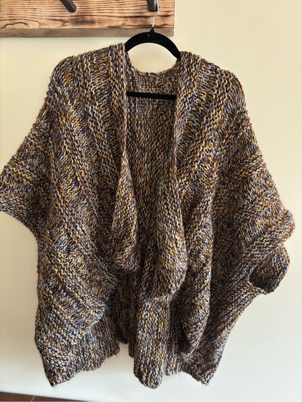 29.) Handmade - Chunky Open-Front Knit Sweater / Shrug
